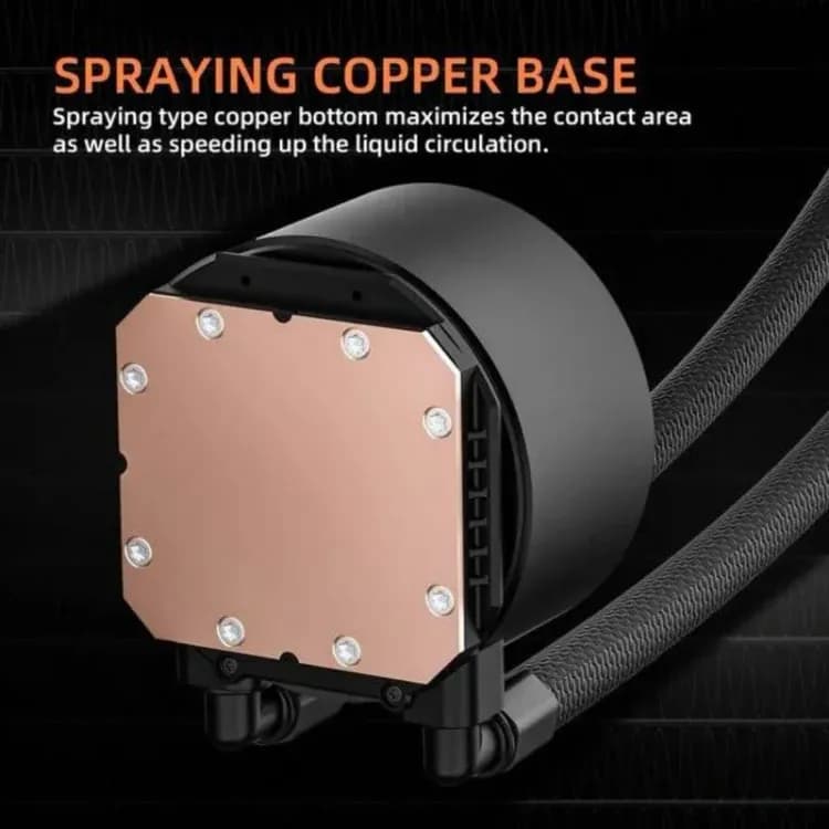 SAMA SM360 PRO White AIO Liquid CPU Cooler - Image 5