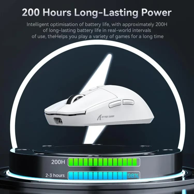 ATTACK SHARK X6 Three Modes Gaming Mouse With Charging Dock - Image 2
