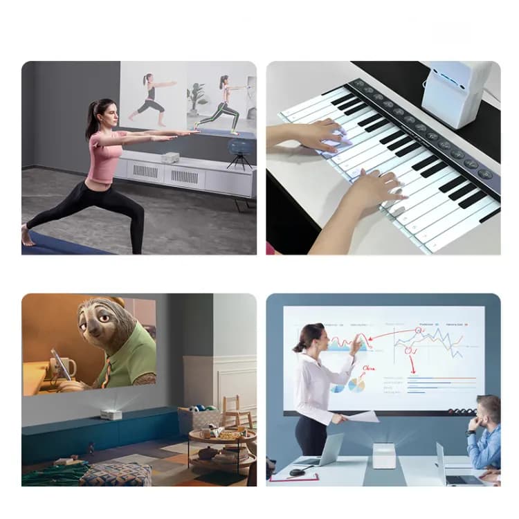Avetron Portable DLP Projector – 1080P Native, 240 ANSI Lumens, 4K Support, Android 9, 4GB+32GB, Dual-Band Wi-Fi, Bluetooth 5.0, 3W Speaker - Image 9