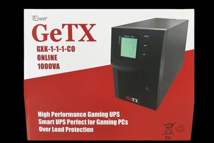 UPS Getx 1000va, 1KV Online - GXK-1-1-1-CO (LCD, Battery 12V-9A *2) - Image 3