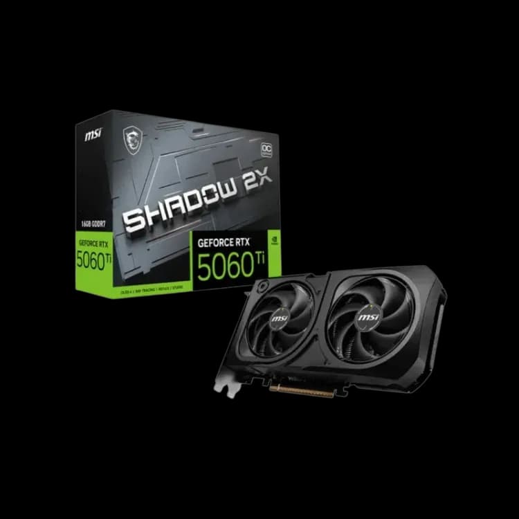 MSI RTX 5060 Ti SHADOW 2X OC PLUS - 16GB - Image 1