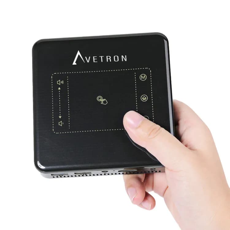 Avetron Portable DLP Mini Projector – 480P Native, 150 ANSI Lumens, Android 7, 2GB+16GB, 4K Support, Dual-Band Wi-Fi, Built-in Battery - Image 7