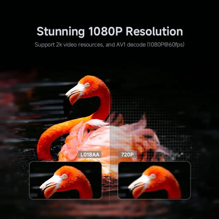 Avetron 3.5″ LCD Projector – 1080P Native, 250 ANSI Lumens, Android 11, 4K Support, Auto Focus, 120″ Max Display, LED Lamp, Built-in 5W Speaker - Image 6