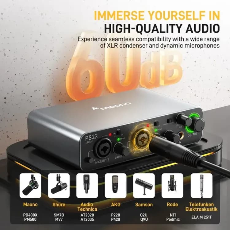 Maono PS22 Audio Interface - Image 5