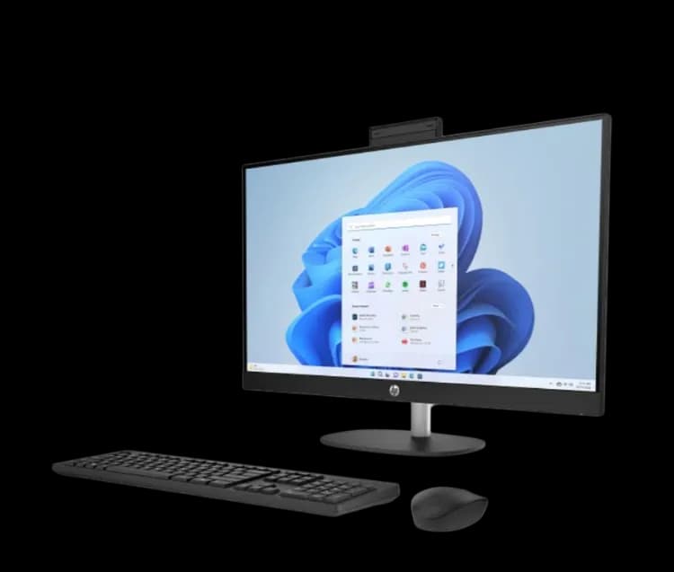 All-in-One PC hp All In One 27-CR0156NH/CR0086NH, Intel Core i7-1355U, RAM 8GB, SSD 512GB, Intel Iris Xe Graphics, 27 FHD, White - 8GB RAM - Image 3