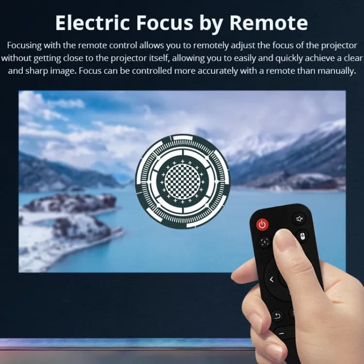 Avetron 1080P DLP Mini Projector – 200 ANSI Lumens, Android 7, 2GB+16GB, 4K Support, Dual-Band Wi-Fi, Bluetooth, Without built-in Battery - Image 7