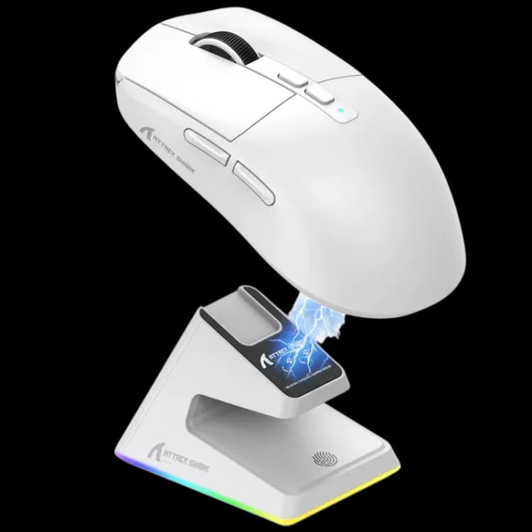 ATTACK SHARK X6 Three Modes Gaming Mouse With Charging Dock - Image 1