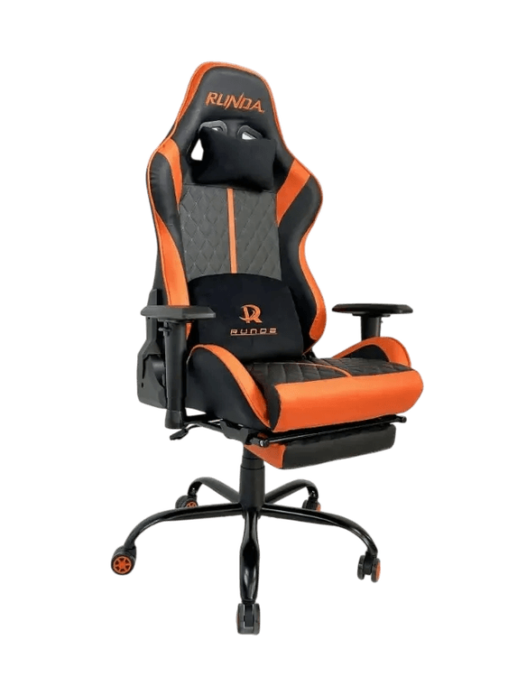 Runda RD-6035 Gaming Chair (Black & Orange) - Image 1