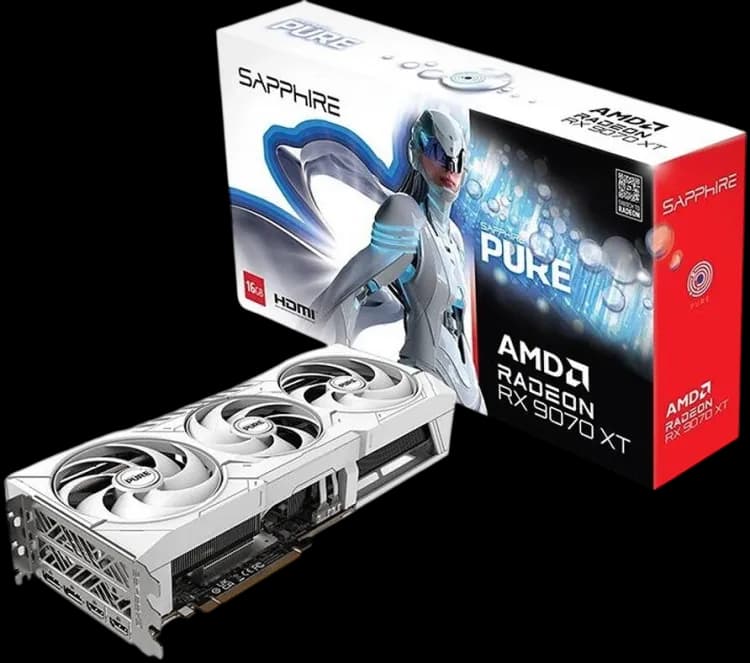 Sapphire Pure RX 9070 XT 16GB Radeon GPU - Image 5
