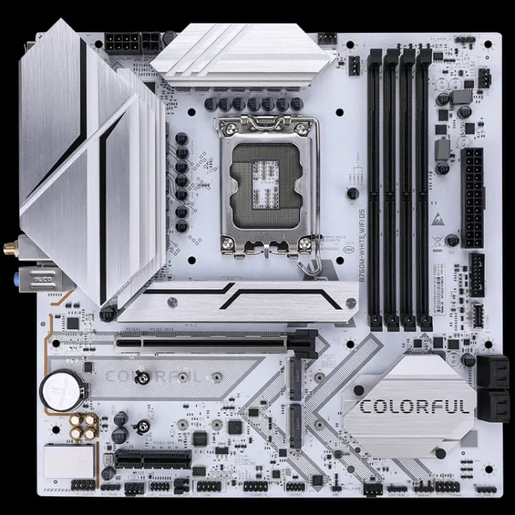 Colorful B760M‑White WiFi D5 Battle‑AX Motherboard - Image 1