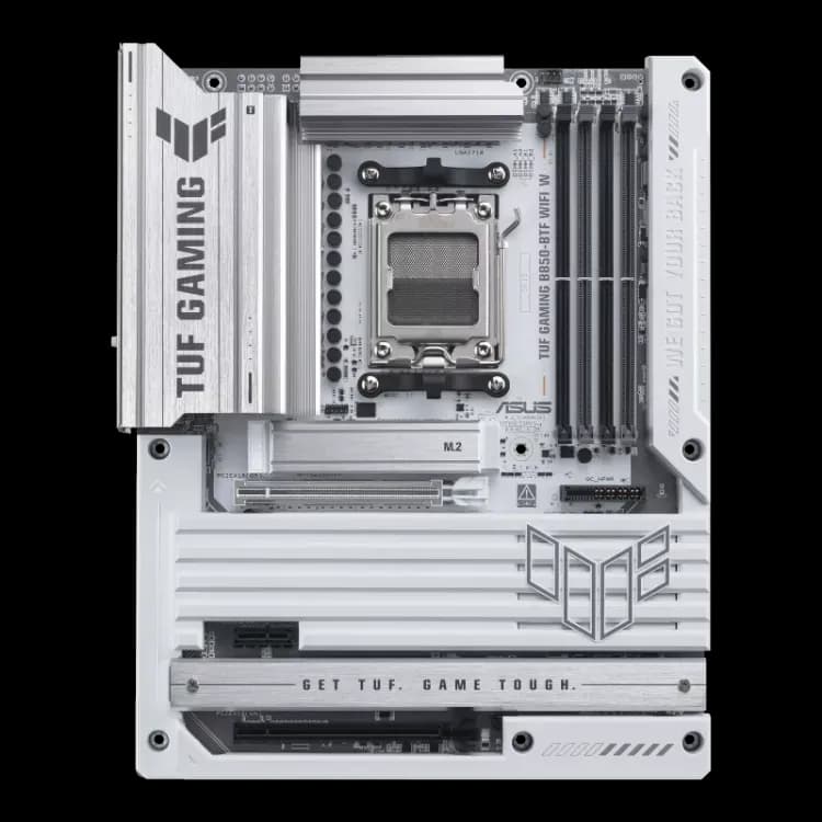ASUS TUF Gaming B850-BTF WiFi Motherboard (White) - Image 1