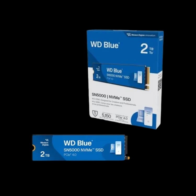 WD Blue SN5000 2TB , 5150MB/s M.2 NVME , PCIe 4.0 - Image 1
