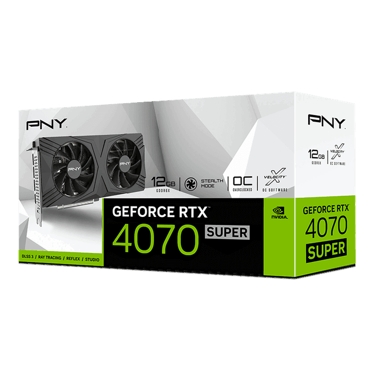 Graphics Card PNY GPU PNY GeForce RTX 4070 SUPER 12GB - Image 1
