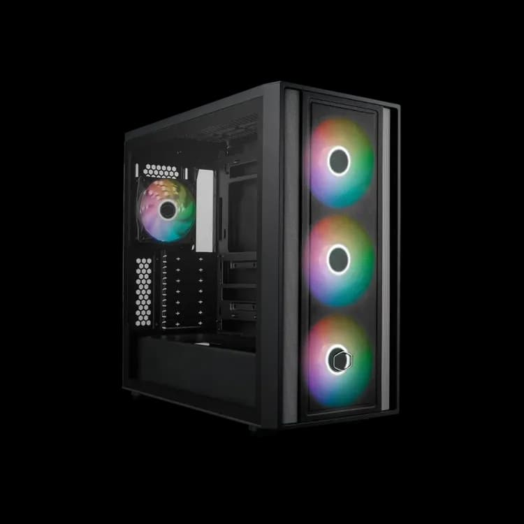 Case COOLER MASTER MasterBox 600 Mid Tower 4 Fan - Black - Image 2