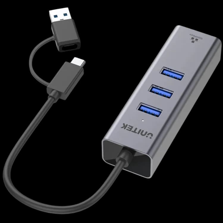UNITEK 4-in-1 Ethernet Hub Y-3088B - Image 2