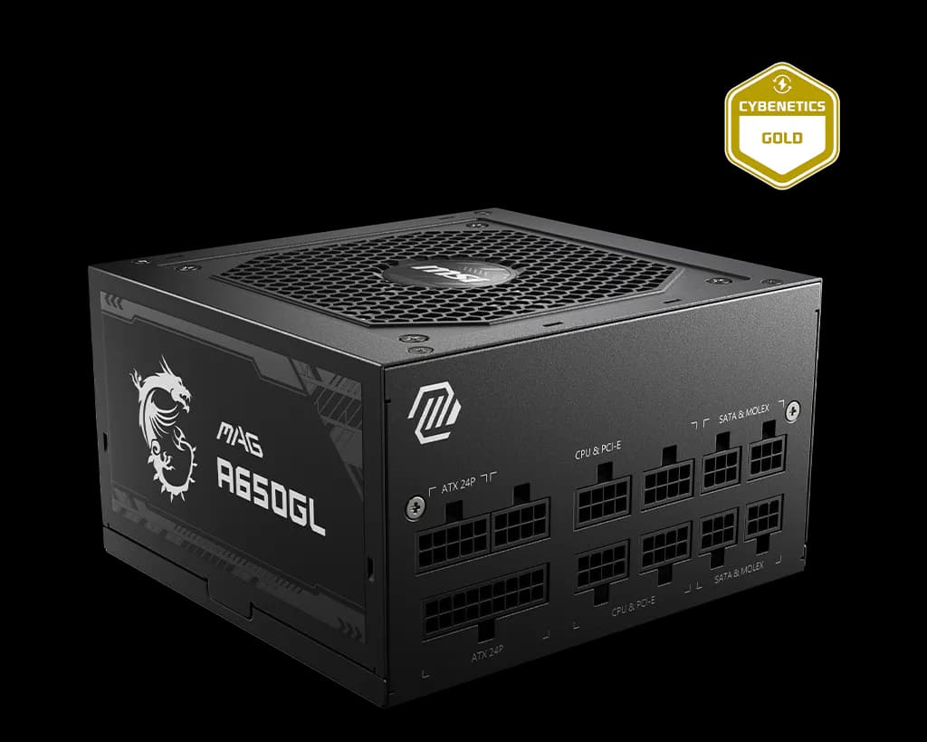 MSI MAG A650GL - 650W 80 Plus Gold Fully Modular