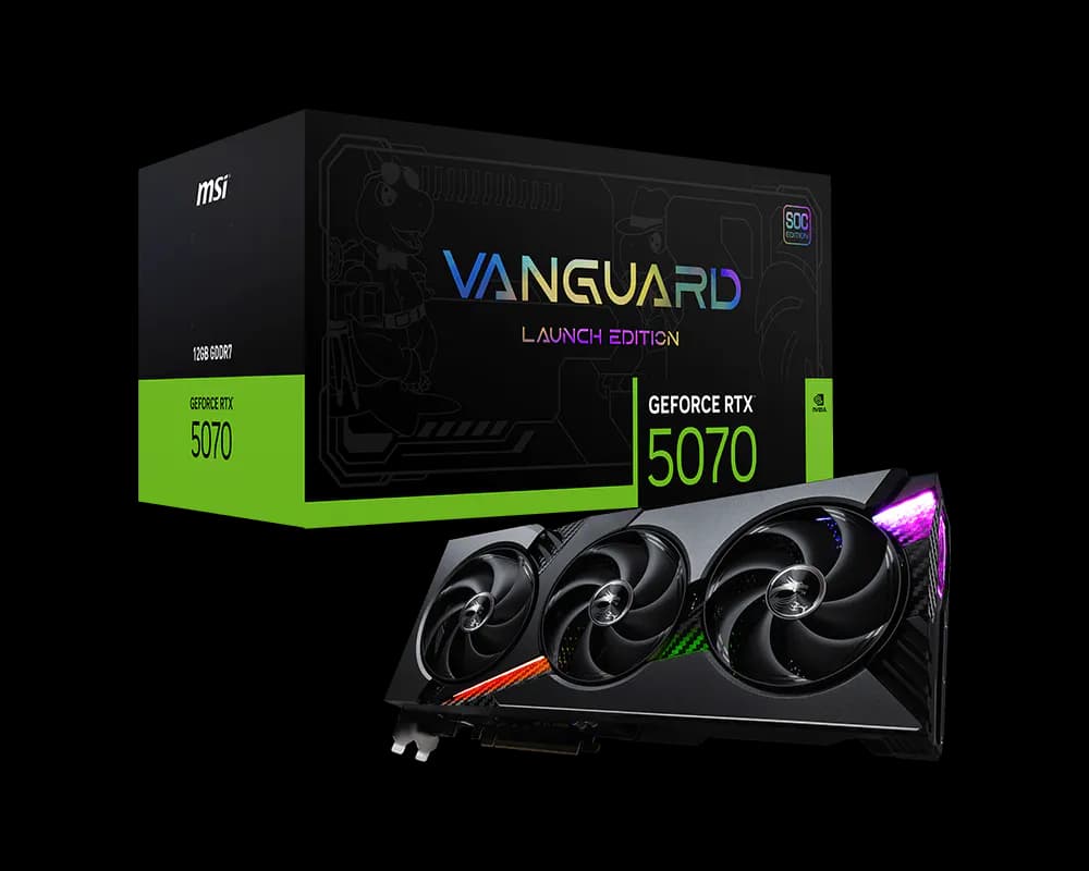 MSI GeForce RTX™ 5070 VANGUARD 12GB SOC Edition