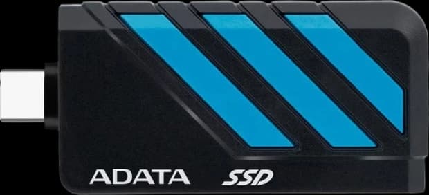 ADATA SC735 Portable External SSD – 1TB , Retractable USB-C, MIL-STD Drop Resistance