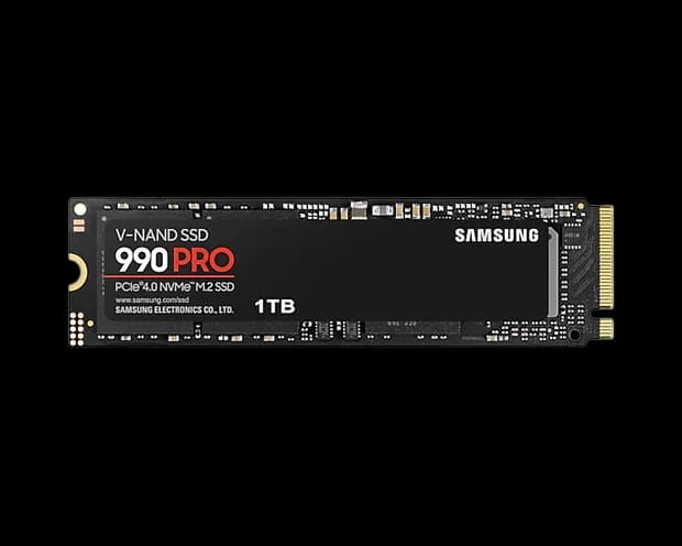 Samsung 990 PRO 1TB NVMe PCIe Gen 4.0 M.2 SSD