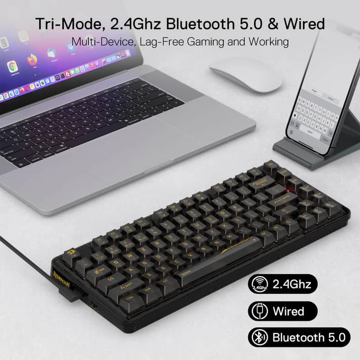 ELF PRO K649 Wireless Transparent Keyboard - Image 9