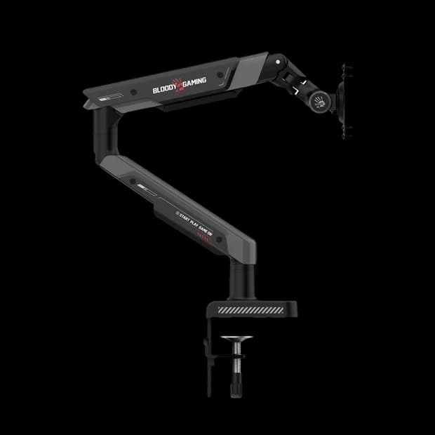 Bloody DM-8 Sports Monitor Desk Mount Stand, Gas Spring Arm, 17–39 Inch Screens, VESA 75x75 / 100x100, Up to 9kg, Adjustable Tilt & Swivel - Image 4