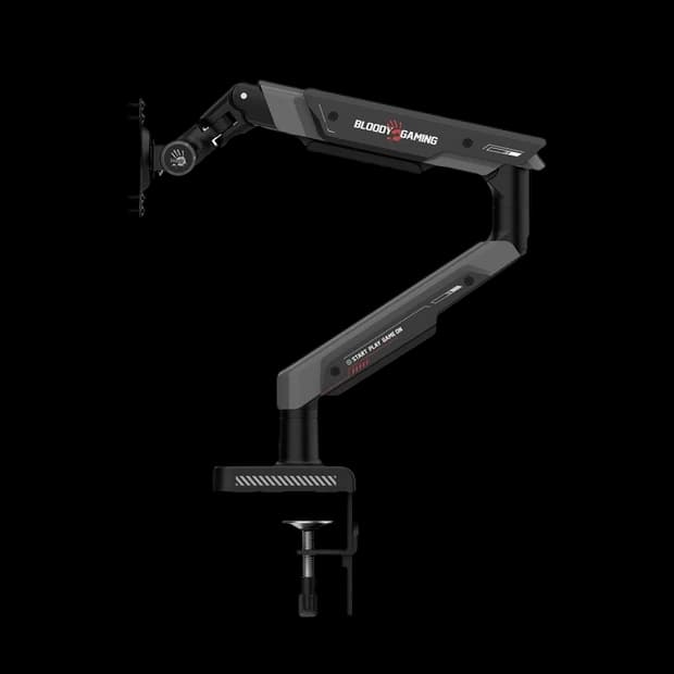 Bloody DM-8 Sports Monitor Desk Mount Stand, Gas Spring Arm, 17–39 Inch Screens, VESA 75x75 / 100x100, Up to 9kg, Adjustable Tilt & Swivel