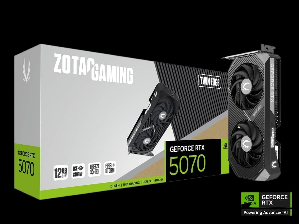 ZOTAC GeForce RTX™ 5070 TWIN EDGE 8GB D7 Edition