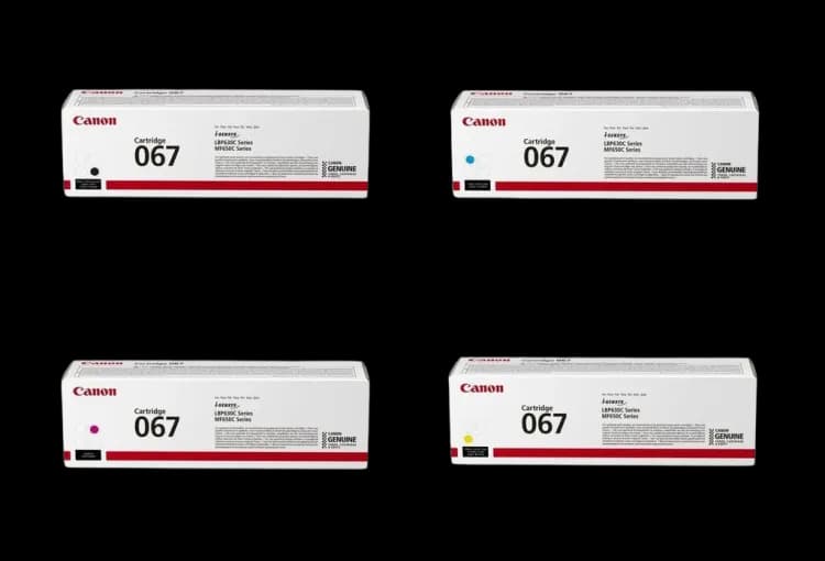 Canon 067 Original Toner Cartridge Set (Black, Cyan, Magenta, Yellow) – Complete 4-Color Pack – Sold as a Full Set of Four