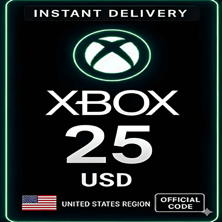Xbox Live Gift Card 25 Usd Wallet
