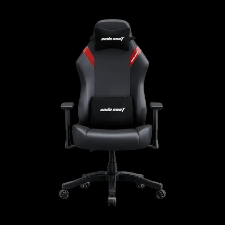 AndaSeat Luna Breathable PVC Leather Black/Red