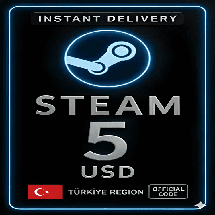 Steam Wallet Gift Card - 5 USD (Turkey)