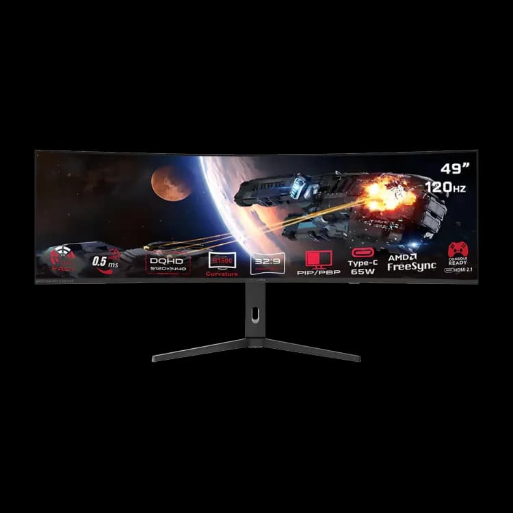 GAMEON 49In 5K DQHD 120Hz Fast VA Curved GOC49DQHD120