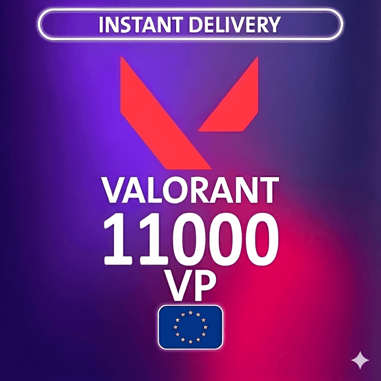 Valorant Points - 11000 VP (EU Server)