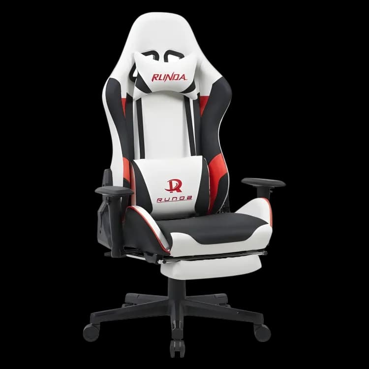 Runda Gaming Chair 6021 (White / Red / Black)
