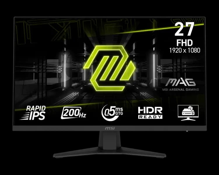 MSI MAG 27In FHD 200Hz Rapid IPS 0.5ms 274F